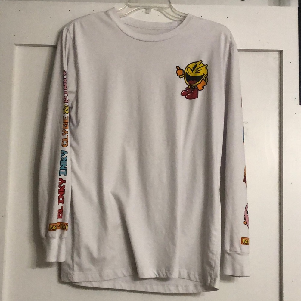 Pac-Man gamers shirt long sleeve size adult Medium